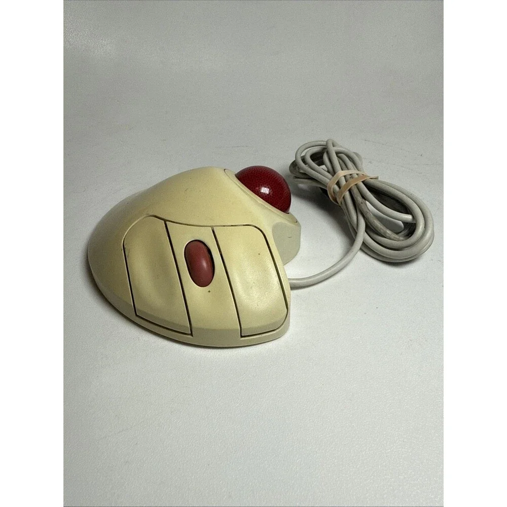 Logitech TrackMan Marble Wheel T-BB13 Trackball Mouse PS/2 USB Adapter Tested